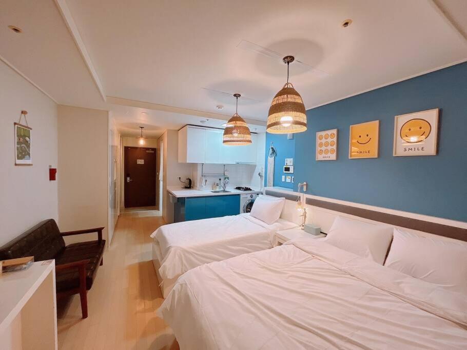 Haeundae Beach Stay #2Min Walk #2Beds Busan Buitenkant foto
